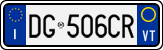License plate of Italy, Cars (1994 year series)