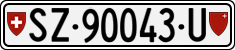 License plate of Switzerland, Dealer (with 