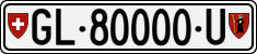 License plate of Switzerland, Dealer (with 