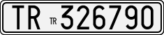 License plate of Italy, Cars (1927 year series)