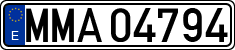 License plates of Spain, Official and military plates