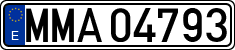 License plates of Spain, Official and military plates