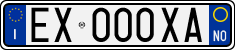 License plate of Italy, Cars (1994 year series)