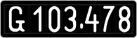 License plate of Austria, 1947 year system