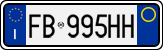 License plate of Italy, Cars (1994 year series)