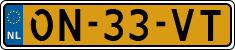 License plate of the Netherlands, Semi-trailers