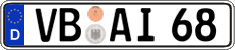 German license plate, Regular plates