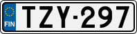 License plate of Finland, Cars
