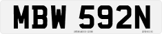 License plate of the United Kingdom, 1963 year system