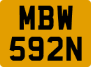 License plate of the United Kingdom, 1963 year system