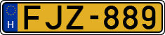 license plates of Hungary, Commercial vehicles (1990)