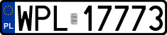 License plates of Poland, Regular car plates