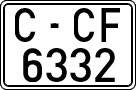 License plates of Spain, 1971 year series