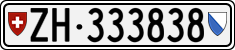 License plate of Switzerland, Cars