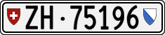 License plate of Switzerland, Cars