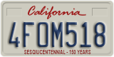 California, Passenger Car (1ABC234)