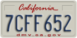 California, Passenger Car (1ABC234)