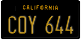 California, Passenger Car (ABC 123)