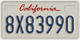 California, Commercial vehicles (1A23456)