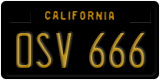 California, Passenger Car (ABC 123)