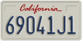 California, Commercial vehicles (12345A6)