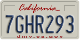 California, Passenger Car (1ABC234)