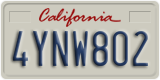 California, Passenger Car (1ABC234)