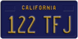 California, Passenger Car (123 ABC)