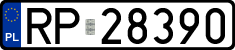 License plates of Poland, Regular car plates