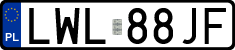 License plates of Poland, Regular car plates