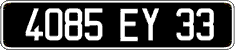 French license plate, FNI