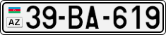 License plate of Azerbaijan, Cars