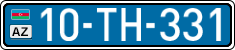 License plate of Azerbaijan, Public transport