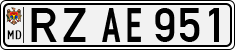 License plate of Moldova, Cars (1992)