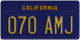 California, Passenger Car (123 ABC)