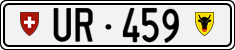 License plate of Switzerland, Cars