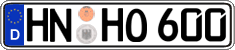 German license plate, Regular plates