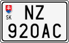 License plate of Slovakia, Motorcycles