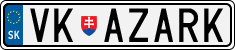 License plate of Slovakia, Vanity Plates