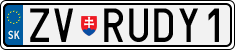 License plate of Slovakia, Vanity Plates