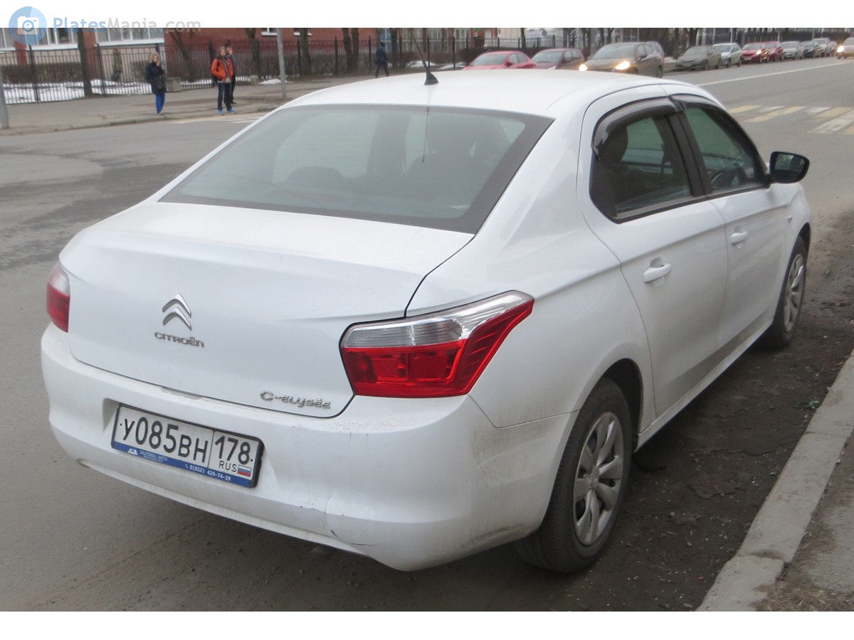 у 085 вн 178, Citroёn C-Elysée 2nd gen (M33), 2012–2016