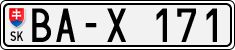 License plate of Slovakia, Provincial governments, university rectors