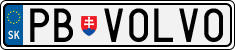 License plate of Slovakia, Vanity Plates