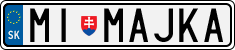 License plate of Slovakia, Vanity Plates