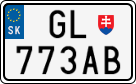 License plate of Slovakia, Motorcycles