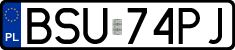 License plates of Poland, Regular car plates