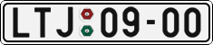 License plate of the Czech Republic, Cars (1960)