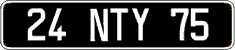 French license plate, FNI