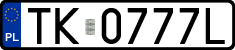 License plates of Poland, Regular car plates