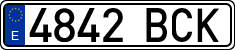 License plates of Spain, Ordinary (2000)